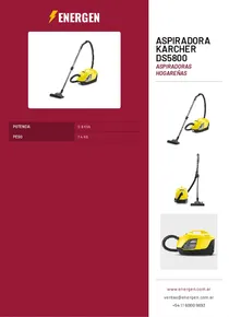 Aspiradora Karcher DS5800 - Folleto