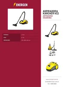 Aspiradora Karcher VC2 - Folleto