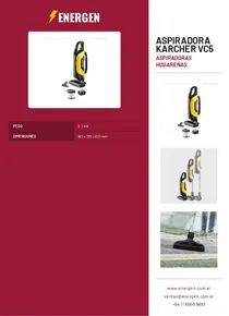 Aspiradora Karcher VC5 - Folleto