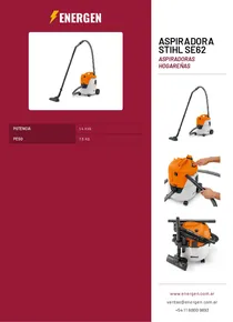 Aspiradora Stihl SE62 - Folleto