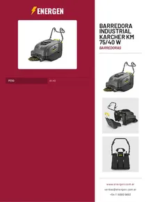 Barredora Industrial Karcher KM 75/40 W - Folleto