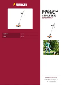 Bordeadora Eléctrica Stihl FSE52 - Folleto