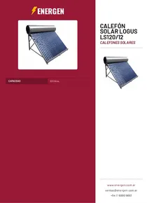 Calefón Solar Logus LS120/12 - Folleto