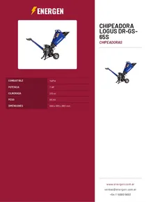 Chipeadora Logus DR-GS-65S - Folleto