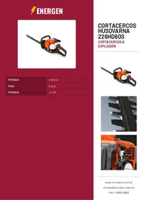 Cortacercos Husqvarna 226HD60S - Folleto