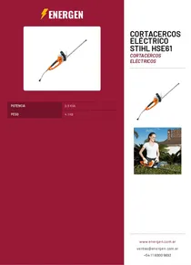 Cortacercos Eléctrico Stihl HSE61 - Folleto