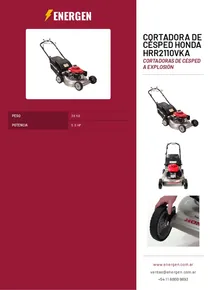 Cortadora de Césped Honda HRR2110VKA - Folleto