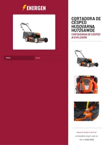 Cortadora de Césped Husqvarna HU725AWDE - Folleto