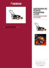 Cortadora de Césped Husqvarna LC121P - Folleto