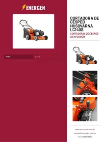 Cortadora de Césped Husqvarna LC140S - Folleto