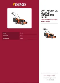 Cortadora de Césped Husqvarna LC151 - Folleto