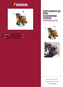 Cortadora de Piso Husqvarna FS3500 - Folleto