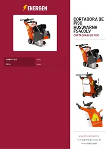 Cortadora de Piso Husqvarna FS400LV - Folleto