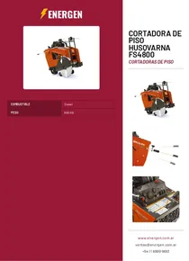 Cortadora de Piso Husqvarna FS4800 - Folleto