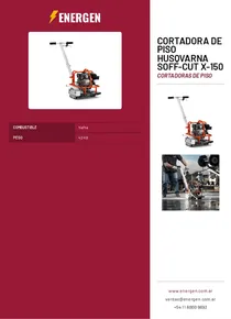 Cortadora de Piso Husqvarna Soff-Cut X-150 - Folleto