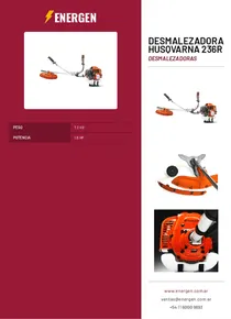 Desmalezadora Husqvarna 236R - Folleto