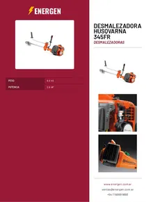 Desmalezadora Husqvarna 345FR - Folleto