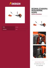 Desmalezadora Husqvarna 553RS - Folleto