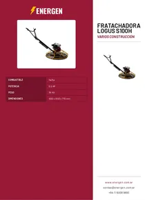 Fratachadora Logus S100H - Folleto