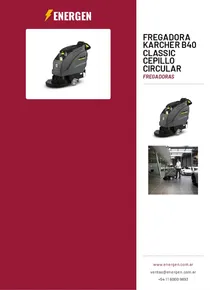 Fregadora Karcher B40 Classic Cepillo Circular - Folleto