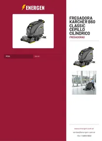 Fregadora Karcher B60 Classic Cepillo Cilíndrico - Folleto