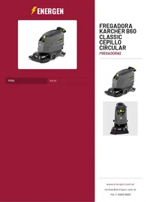 Fregadora Karcher B60 Classic Cepillo Circular - Folleto