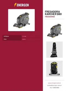 Fregadora Karcher B80 - Folleto