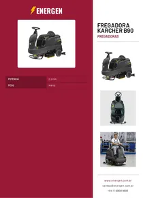 Fregadora Karcher B90 - Folleto