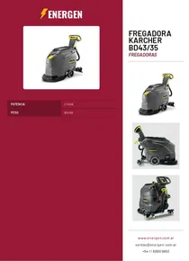 Fregadora Karcher BD43/35 - Folleto