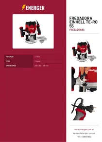 Fresadora Einhell TE-RO 55 - Folleto