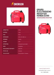 Grupo Electrógeno Inverter Honda EU10I - Folleto