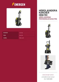 Hidrolavadora Karcher HD6/13C - Folleto