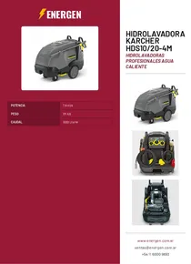 Hidrolavadora Karcher HDS10/20-4M - Folleto