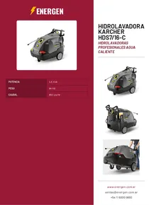 Hidrolavadora Karcher HDS7/16-C - Folleto