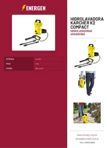 Hidrolavadora Karcher K2 Compact - Folleto