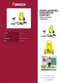 Hidrolavadora Karcher K3 Comfort - Folleto