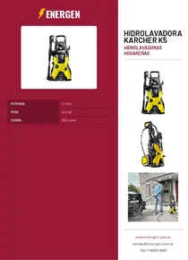 Hidrolavadora Karcher K5 - Folleto