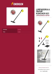 Limpiadora a Vapor Karcher SC1 - Folleto