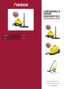 Limpiadora a Vapor Karcher SC2 - Folleto