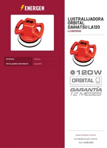 LustraLijadora Orbital Daihatsu LA120 - Folleto