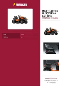 Mini Tractor Husqvarna LGT2654 - Folleto