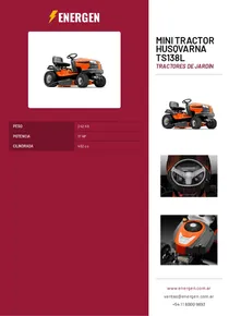 Mini Tractor Husqvarna TS138L - Folleto