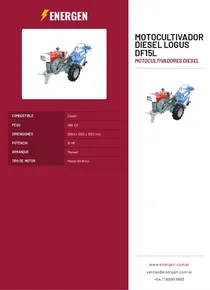 Motocultivador Diesel Logus DF15L - Folleto