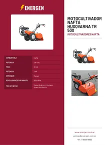 Motocultivador Nafta Husqvarna TR 530 - Folleto