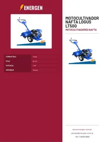 Motocultivador Nafta Logus LT500 - Folleto