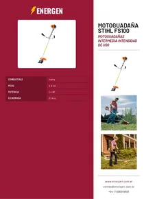 Motoguadaña Stihl FS100 - Folleto