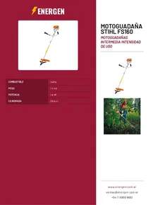 Motoguadaña Stihl FS160 - Folleto