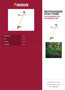 Motoguadaña Stihl FS280 - Folleto