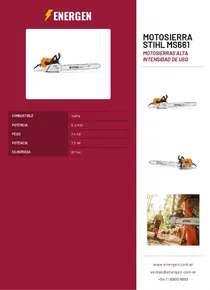 Motosierra Stihl MS661 - Folleto