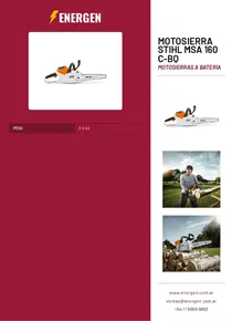 Motosierra Stihl MSA 160 C-BQ - Folleto